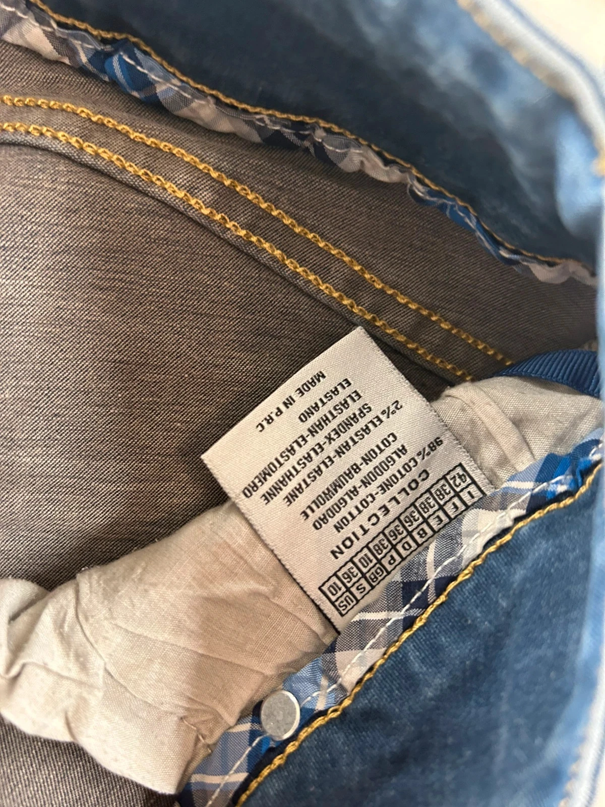 Vintage high-waisted navy blue jeans – photo 9